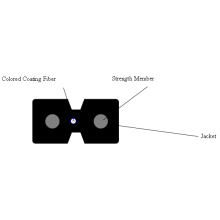 Low Friction Drop Fiber Optic Cable